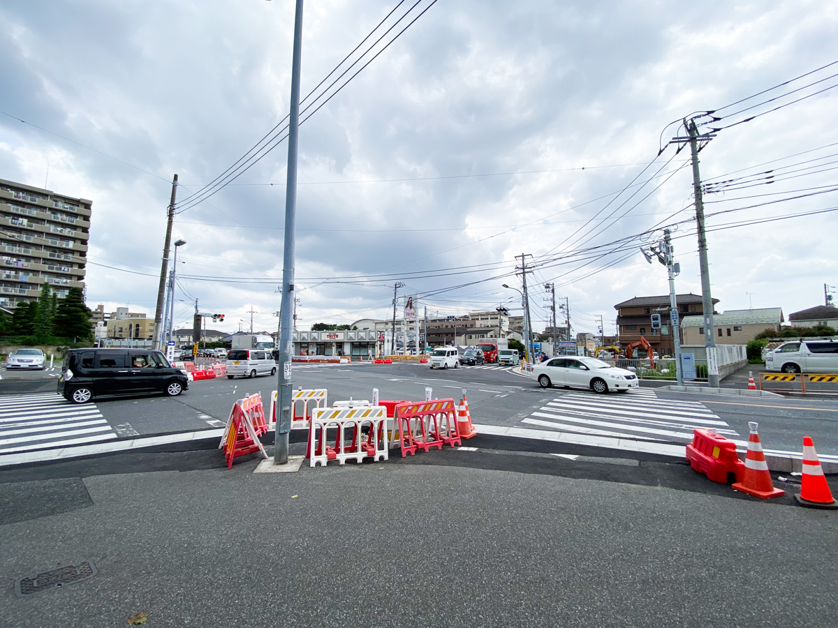 五香駅近く松戸鎌ヶ谷線の変則十字路が4月下旬より解消、渋滞緩和に